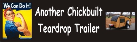 Chickbuilt bumper sticker for Kate