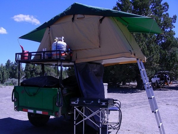 Tent Topped mil-trailer