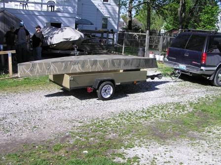 finished utility trailer