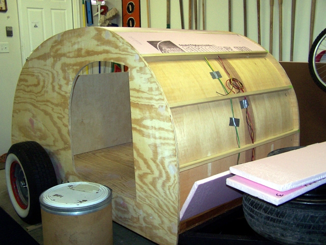 Wired & fitting the insulation Aug. 2005