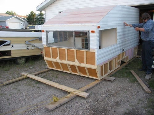 Sliding out of Garage.