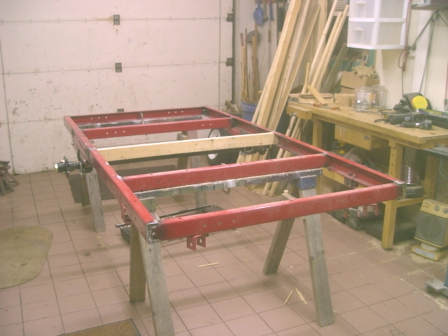 Squared, leveled, plumbed and welded frame.