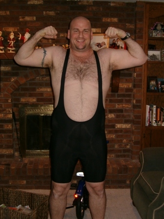 Fat guy in spandex