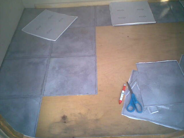 Working on the floor