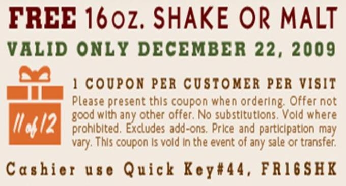 WhataBurger Coupon for 12/22/2009