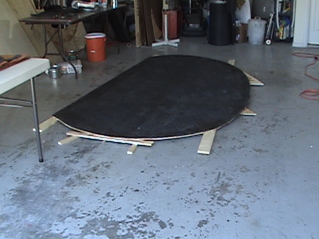 Black Material Covering