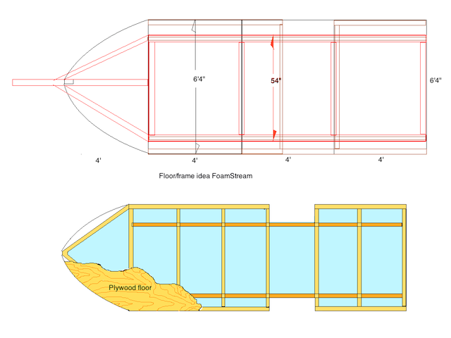 FoamStream floor to fit 54" W trailer