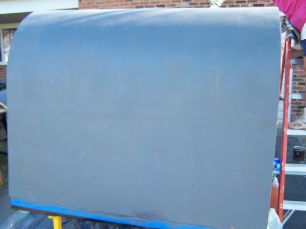 primed front of roof