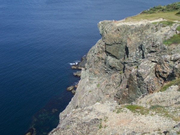 Cliffs at Long Point Light, Durrell, north of Twillingate