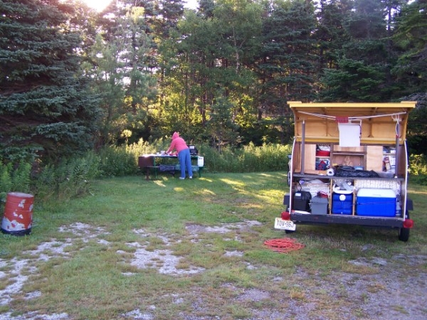 Breaking camp, J Cheeseman PP, Port Aux Basques, NL