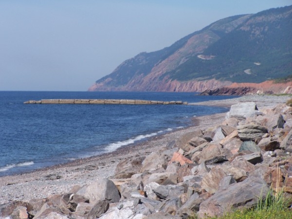 Looking North along headlands of