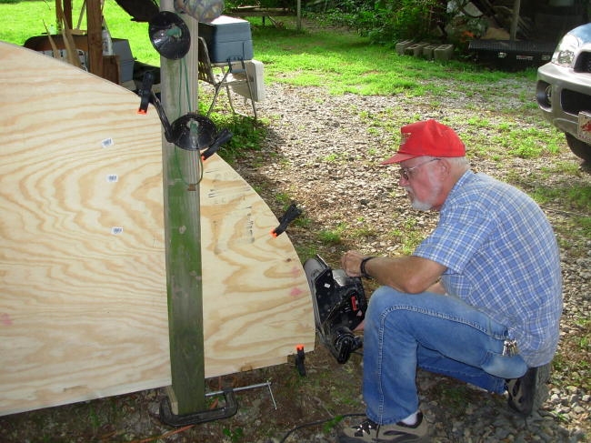 Sizing inner/outer walls together, w/belt sander