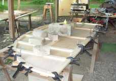 Right side inner wall w/frame (glue drying)
