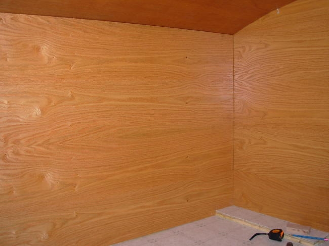 Inner skin & rear bulkhead panel installed