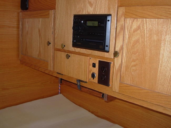 Cabin Cabinets, DVD shelf closed