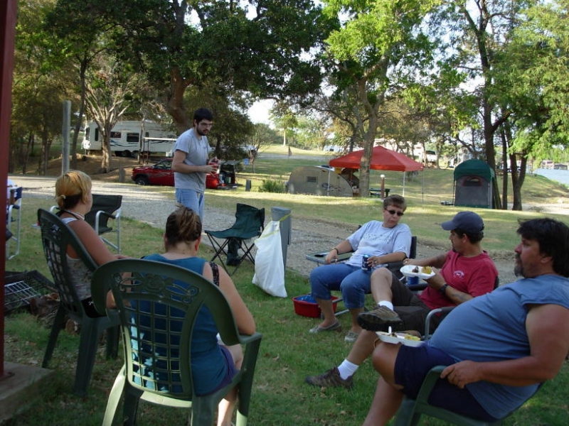 Nuthin' like relaxin' after a great pot luck