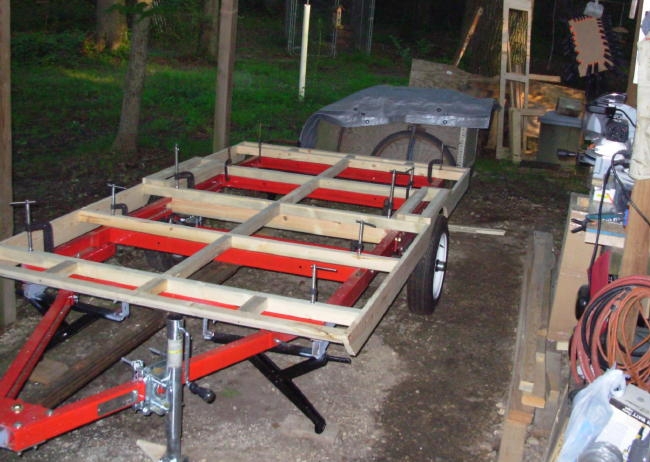 Floor frame just about finished
