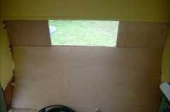 Rear Wall with new paneling.