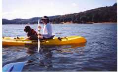 Kayaking at Lake Henessey, Napa Valley, CA