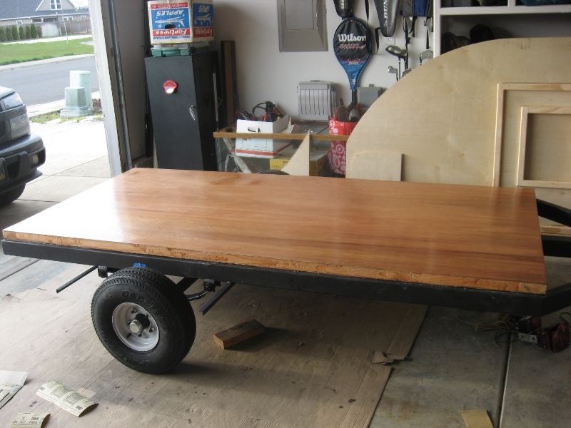 Mahogany floor with poly on