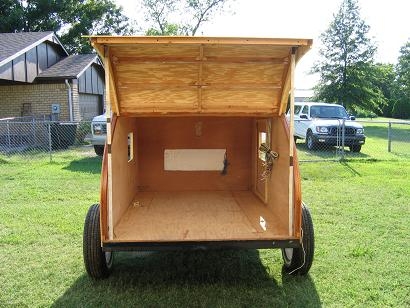 Rear view with open hatch.
