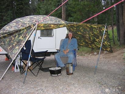 This was the Brooks Lake Campsite, for 5 days.