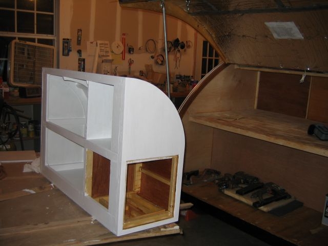 Back view with second coat of primer.