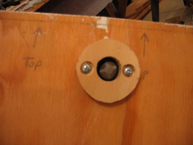 Back side of vent, this is a faucet washer with a screen filter.