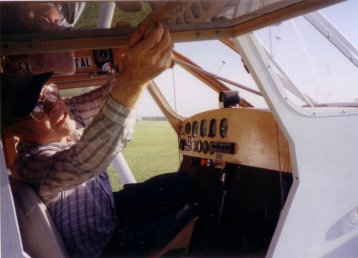 The airplane as a finished product! His airplane is featured in the Febuary 2006 EAA Sport Aviation Magazine