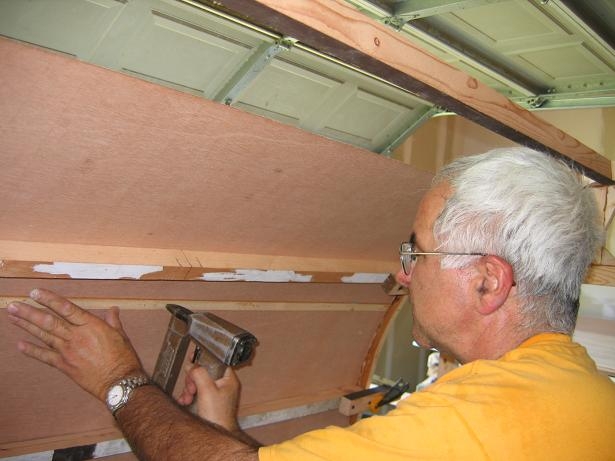 I had trouble with nails going through plywood. used sticks to have nails go through instead of plywood.