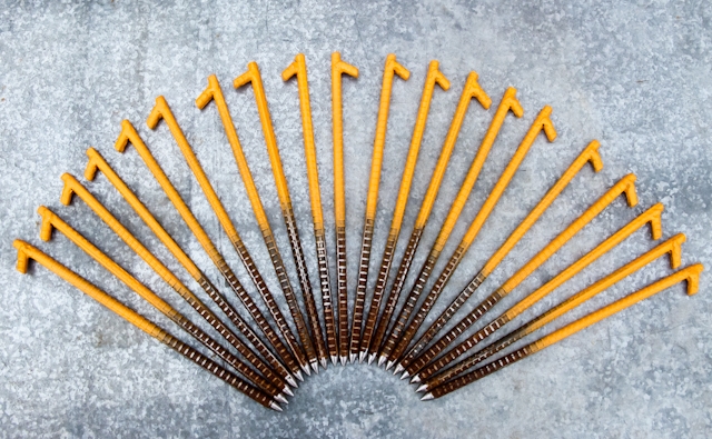 Made My Own Rebar Tent Stakes