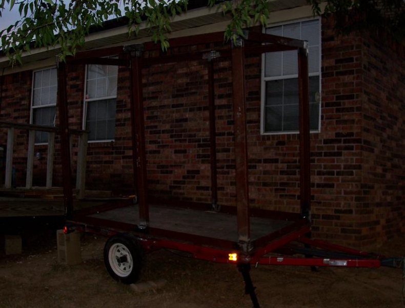 My friends trailer - Box trailer to camp in