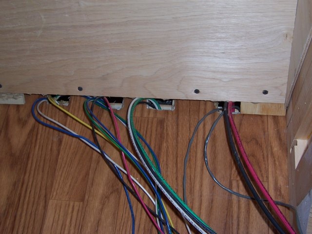 wires entering cabin