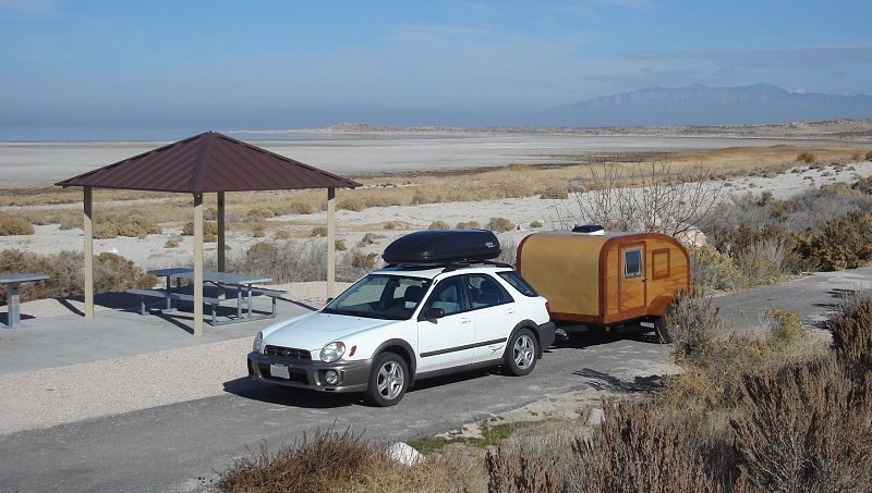 Antelope Island campsite