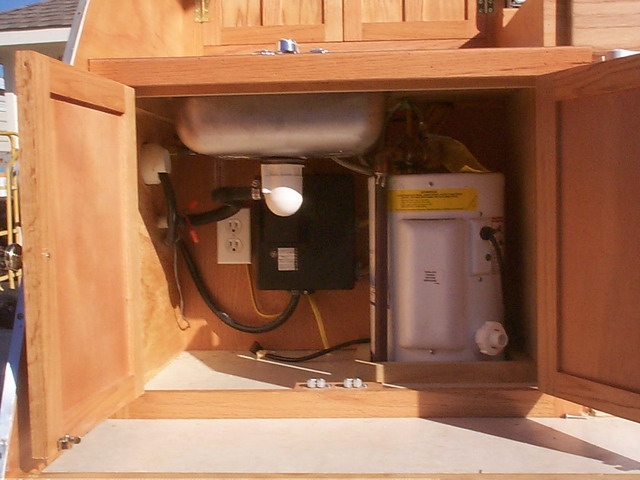 Water heater & 120 volt panel