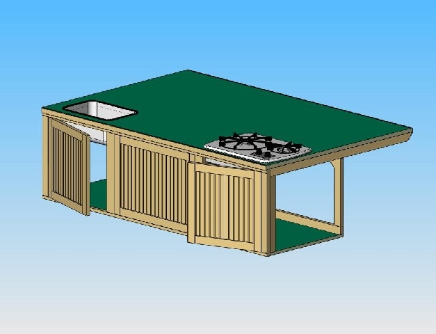 SolidWorks Model of Main Galley