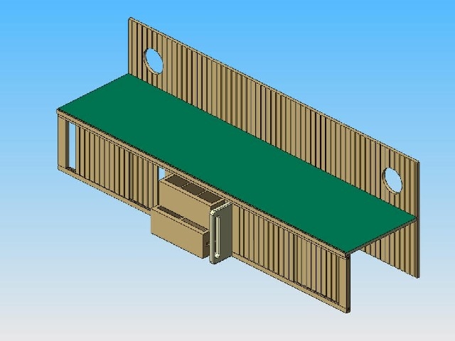 SolidWorks Model of Upper Galley