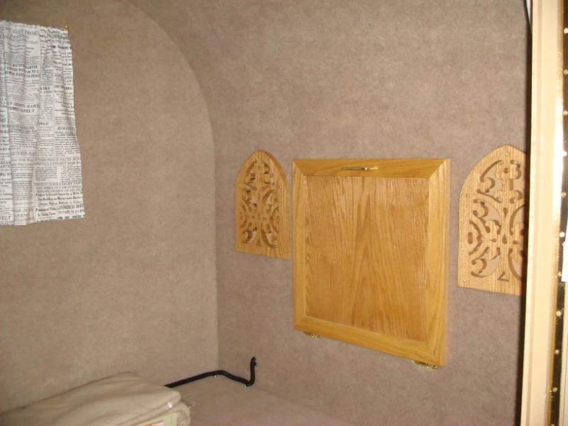 Interior front wall.