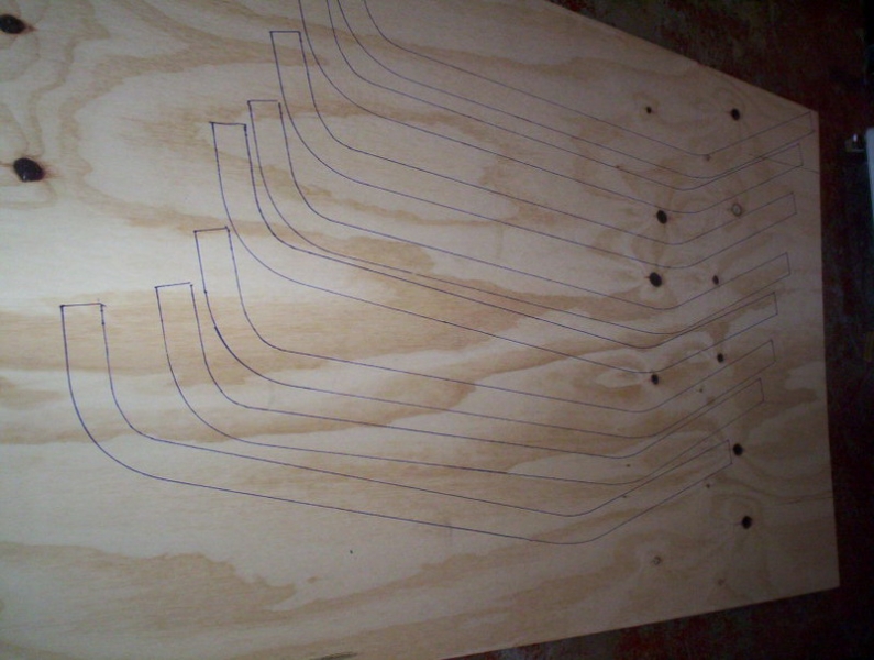 Laying out the ribs