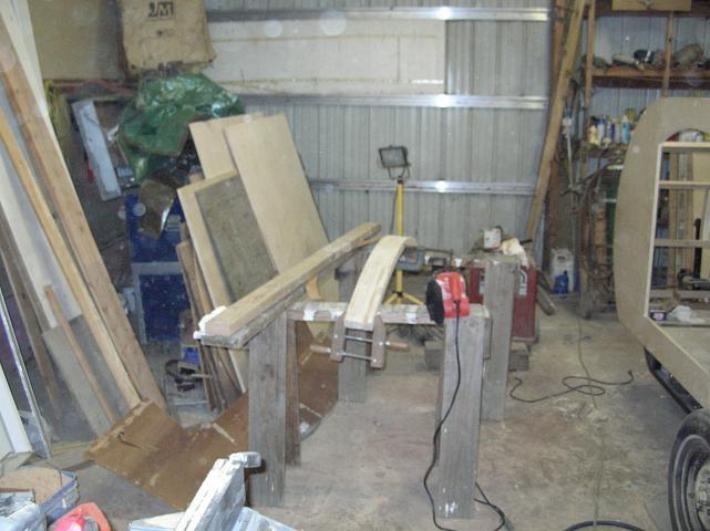 sanding down galley ribs