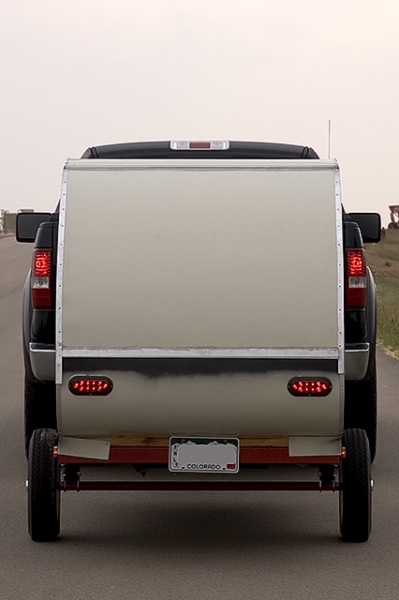 Rear View with Truck