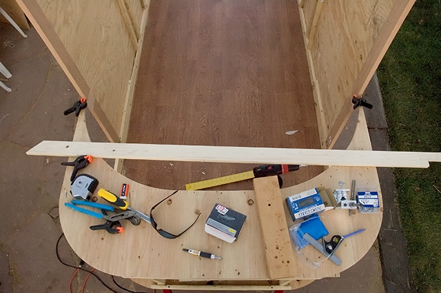 Dry fitting the sides-op View of the BullNose