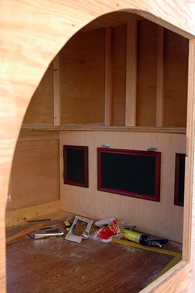 Front interior cabinets-unfinished