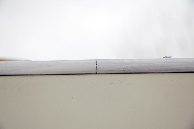 Aluminum on (almost) and trim dry fit