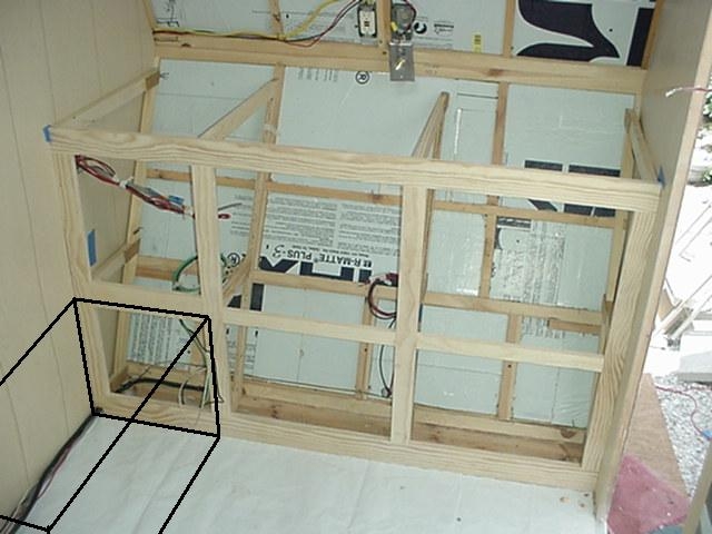 Galley cabinet frame