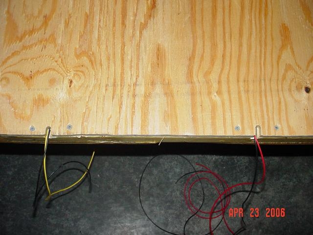 Wire thru floor