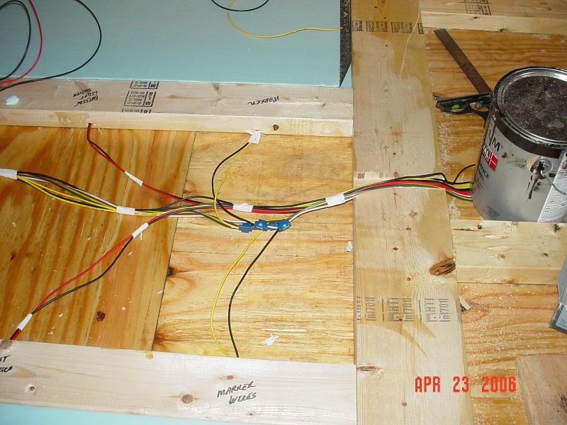 Wire in floor