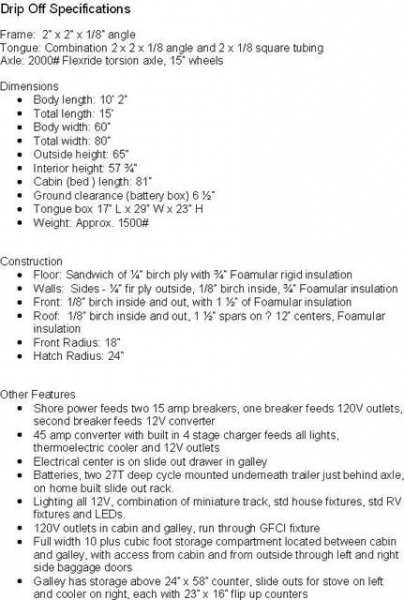 General Specifications