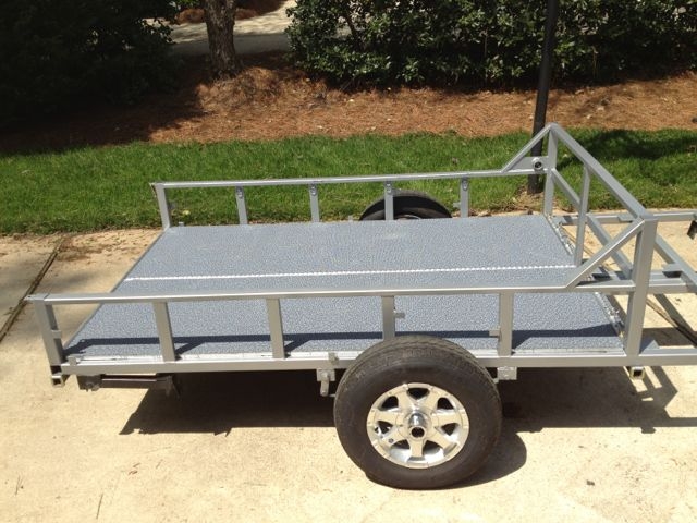 Trailer floor installed