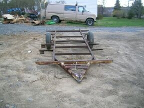 Cut frame down to 8' to replace bent hitch section for 9' total